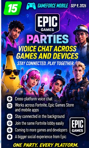 Epic Parties turns the smartphone into a persistent gaming voice hub