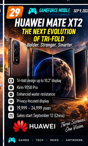 Huawei Mate XT2 pushes tri-fold phones into a second generation