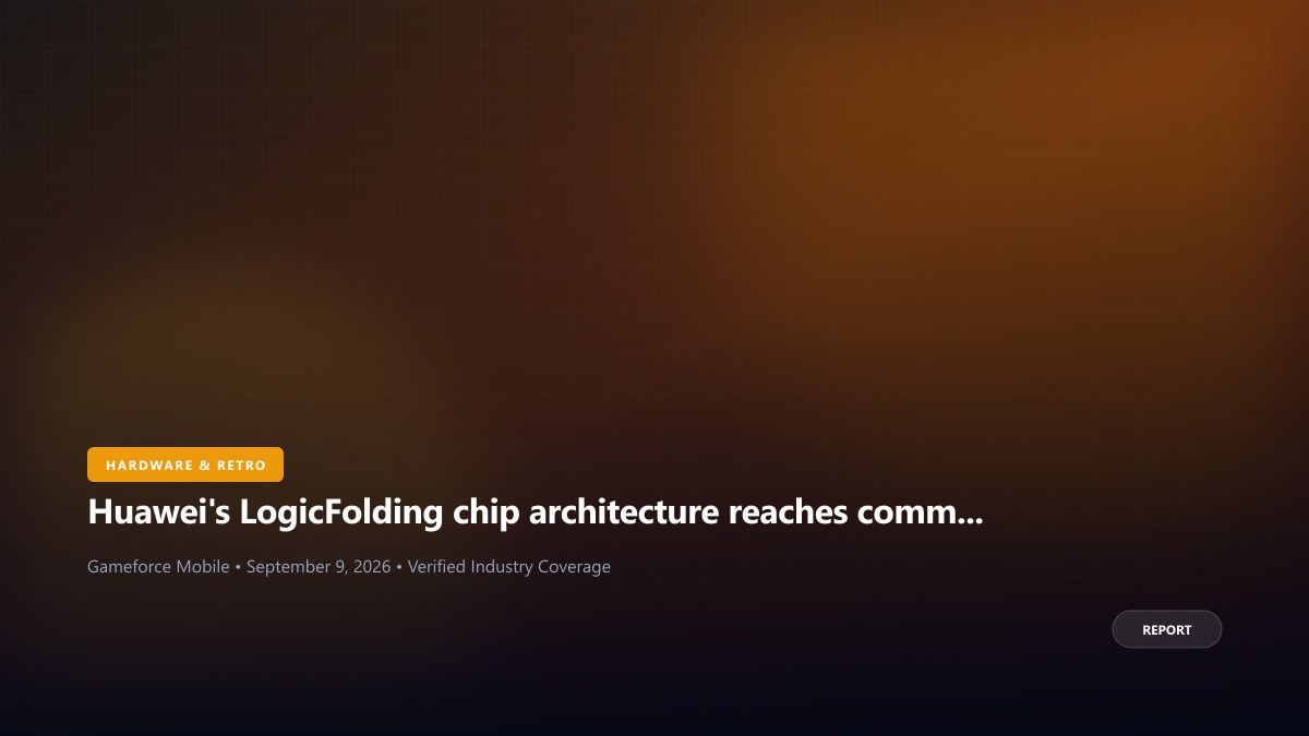 Huawei's LogicFolding chip architecture reaches commercial smartphones