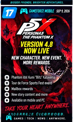 Persona 5: The Phantom X Version 4.8 keeps its live-service cadence moving