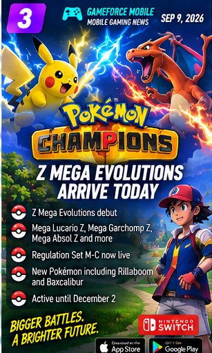 Pokémon Champions adds Z Mega Evolutions today