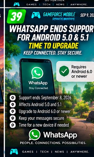 WhatsApp ends support for Android 5.0 and 5.1