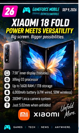 Xiaomi 18 Fold arrives just before Apple's expected foldable debut
