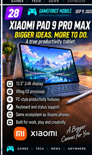 Xiaomi Pad 9 Pro Max joins the company's XRing ecosystem