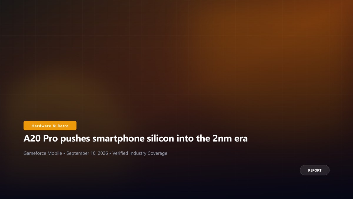 A20 Pro pushes smartphone silicon into the 2nm era