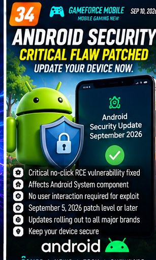 Android September security patch fixes critical no-click vulnerability