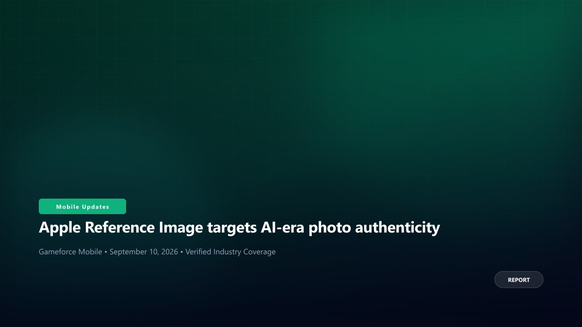 Apple Reference Image targets AI-era photo authenticity