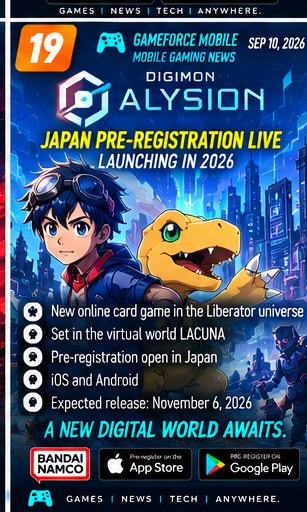 Digimon Alysion builds momentum through Japanese mobile pre-registration
