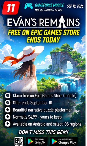 Evan's Remains mobile giveaway ends today