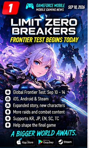 Limit Zero Breakers Frontier Test begins today on mobile and PC