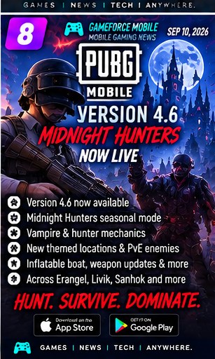 PUBG Mobile 4.6 Midnight Hunters enters its second full day