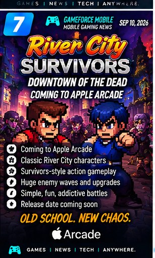 River City Survivors: Downtown of the Dead announced for Apple Arcade