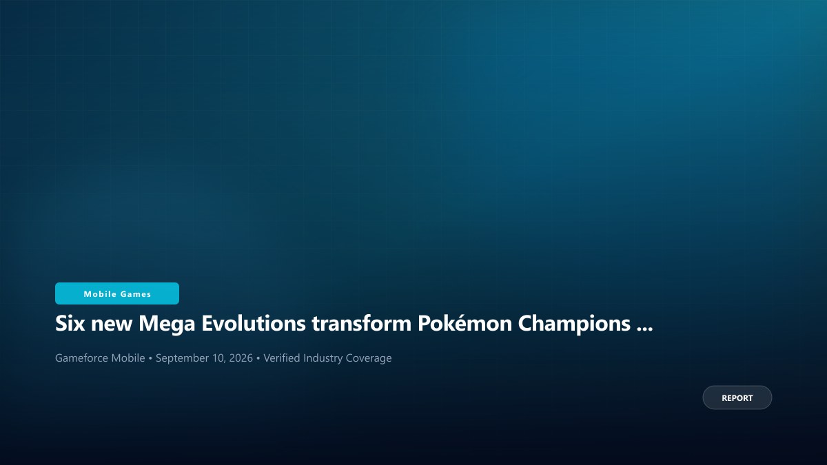 Six new Mega Evolutions transform Pokémon Champions Regulation M-C