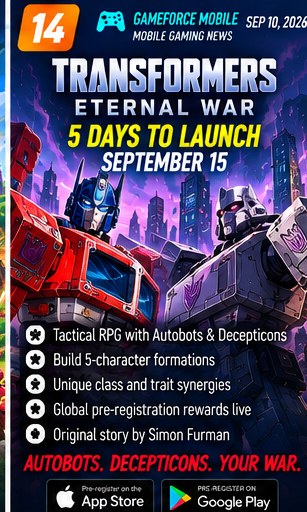 Transformers: Eternal War moves within five days of global mobile launch