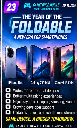 2026 officially becomes the year of the passport-style foldable - Gameforce Mobile news hero image