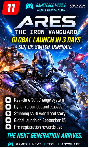 ARES: The Iron Vanguard moves within three days of global launch - Gameforce Mobile news hero image