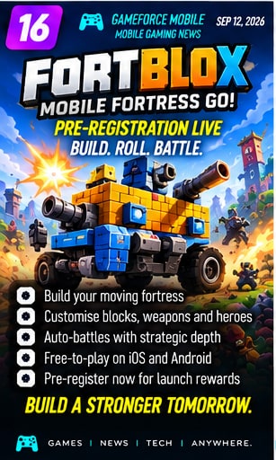 FORTBLOX: Mobile Fortress GO! prepares for late-September launch - Gameforce Mobile news hero image