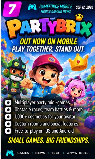 PartyBrix settles into its launch weekend - Gameforce Mobile news hero image