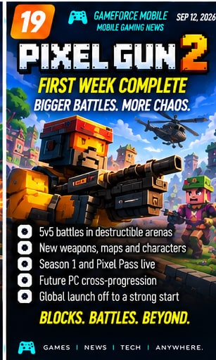 Pixel Gun 2 completes its first global week - Gameforce Mobile news hero image