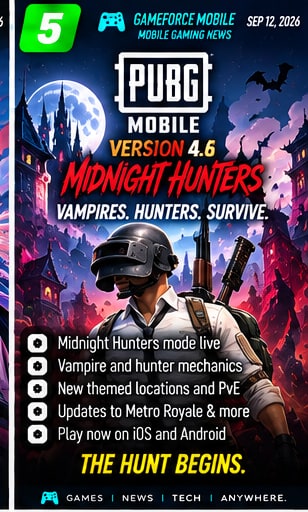 PUBG Mobile 4.6 Midnight Hunters enters its first weekend