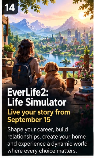 EverLife2: Life Simulator joins the September 15 release rush - Gameforce Mobile news hero image