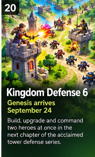 Kingdom Rush 6: Genesis keeps premium strategy momentum building - Gameforce Mobile news hero image