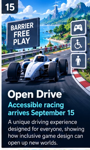 SpecialEffect's Open Drive prepares for September 15 release - Gameforce Mobile news hero image