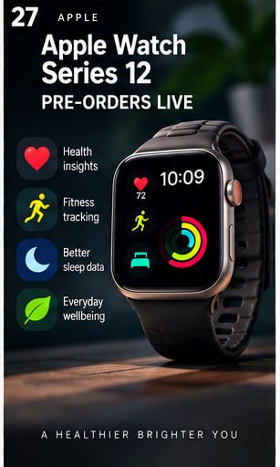 Apple Watch Series 12 pre-orders put health sensing back at centre stage - Gameforce Mobile news hero image