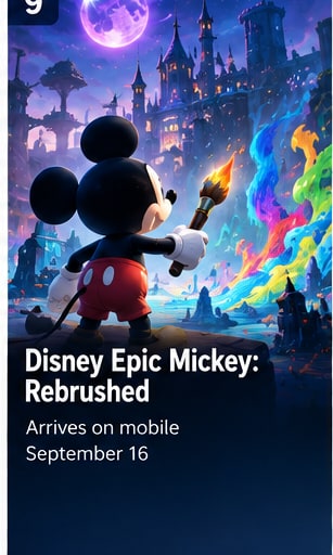 Disney Epic Mickey: Rebrushed is two days from mobile launch - Gameforce Mobile news hero image