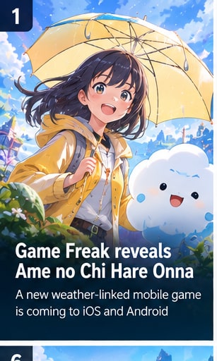 Game Freak reveals weather-linked mobile game Ame no Chi Hare Onna