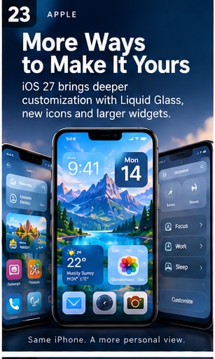 iOS 27 adds more control over Apple's Liquid Glass interface - Gameforce Mobile news hero image