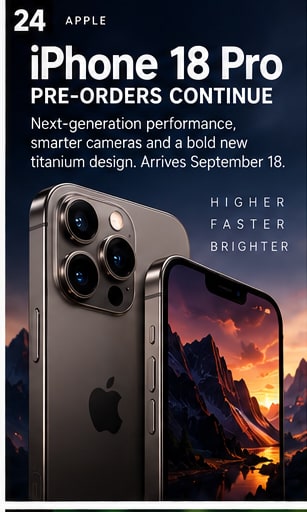 iPhone 18 Pro pre-orders enter their second full day - Gameforce Mobile news hero image