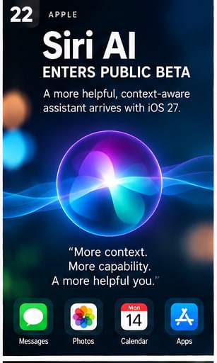 Siri AI finally moves from promise to public beta - Gameforce Mobile news hero image