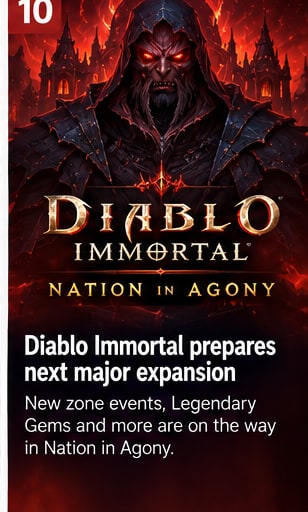 Diablo Immortal prepares its next major Nation in Agony expansion - Gameforce Mobile news hero image