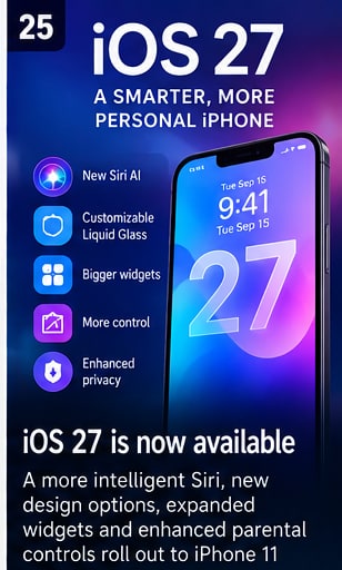iOS 27 enters its first full day in users' hands - Gameforce Mobile news hero image