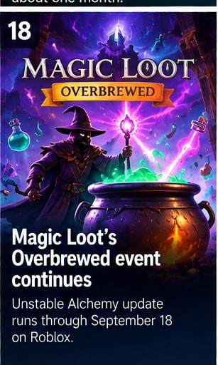 Magic Loot's Overbrewed event continues through the week - Gameforce Mobile news hero image