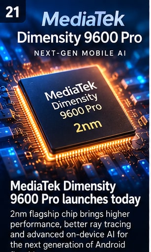 MediaTek's Dimensity 9600 Pro reaches launch day with 2nm ambitions - Gameforce Mobile news hero image