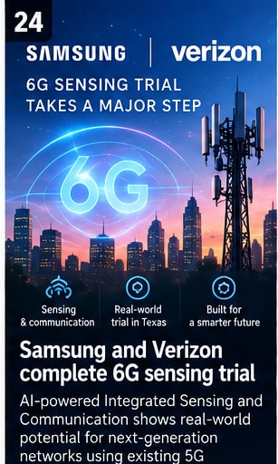 Samsung and Verizon complete practical 6G sensing trial in Texas - Gameforce Mobile news hero image