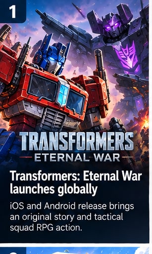 Transformers: Eternal War launches globally on iOS and Android