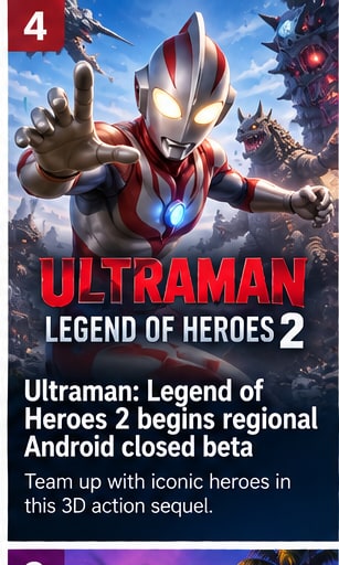 Ultraman: Legend of Heroes 2 begins regional Android closed beta