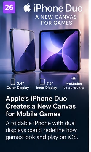 Apple's iPhone Duo Creates a New Canvas for Mobile Games - Gameforce Mobile news hero image