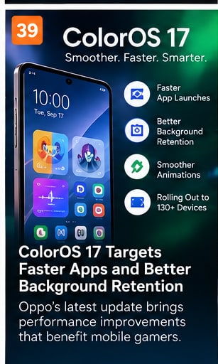 ColorOS 17 Targets Faster Apps and Better Background Retention - Gameforce Mobile news hero image