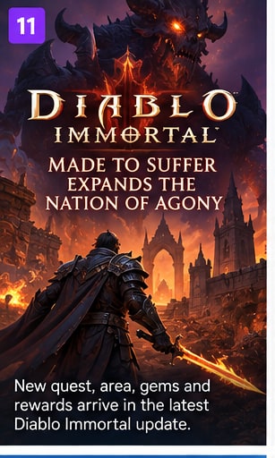 Diablo Immortal Expands Nation of Agony Story With Made to Suffer - Gameforce Mobile news hero image