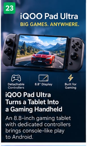 iQOO Pad Ultra Turns an 8.8-Inch Tablet Into a Gaming Handheld - Gameforce Mobile news hero image