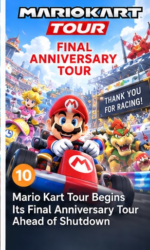 Mario Kart Tour Begins Its Final Anniversary Tour Ahead of Shutdown - Gameforce Mobile news hero image