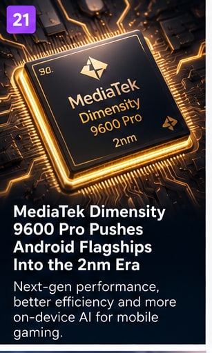 MediaTek Dimensity 9600 Pro Pushes Android Flagships Into the 2nm Era - Gameforce Mobile news hero image