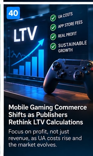 Mobile Gaming Commerce Shifts as Publishers Rethink LTV Calculations - Gameforce Mobile news hero image