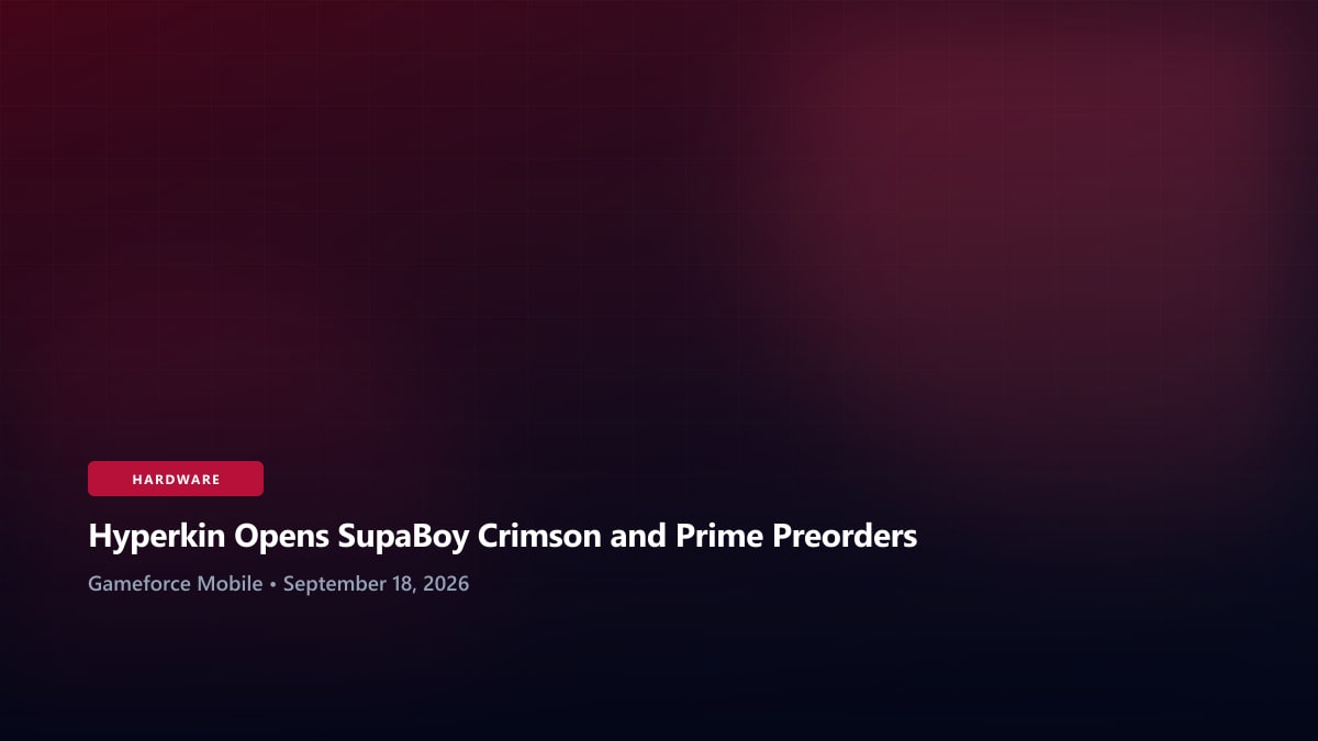 Hyperkin Opens SupaBoy Crimson and Prime Preorders - Gameforce Mobile news hero image