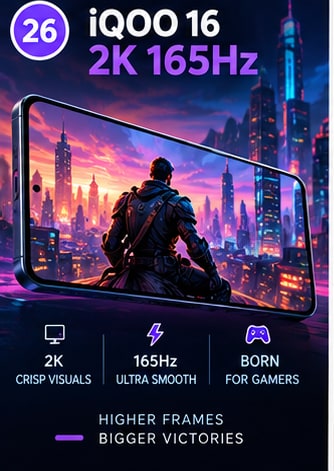 iQOO 16 Prepares 2K 165Hz Display for September 29 Launch - Gameforce Mobile news hero image