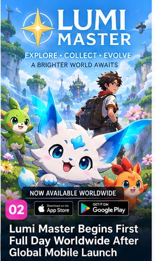 Lumi Master Begins First Full Day Worldwide After Global Mobile Launch
